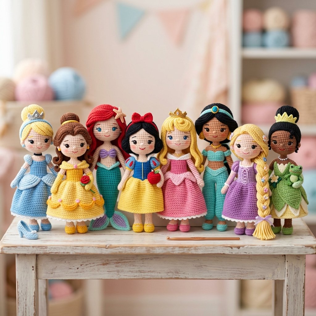 Bônus Princesas Amigurumi